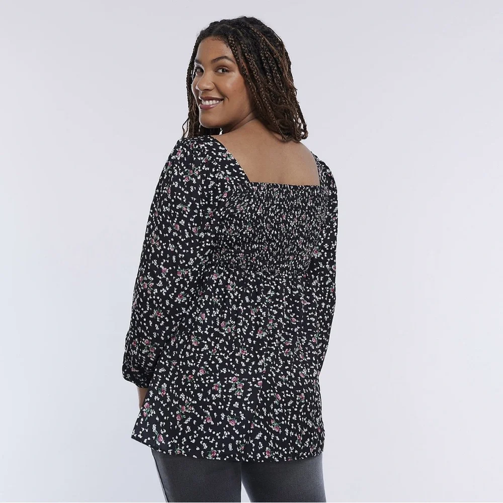 Floral Maternity Blouse - Picture 3 of 3